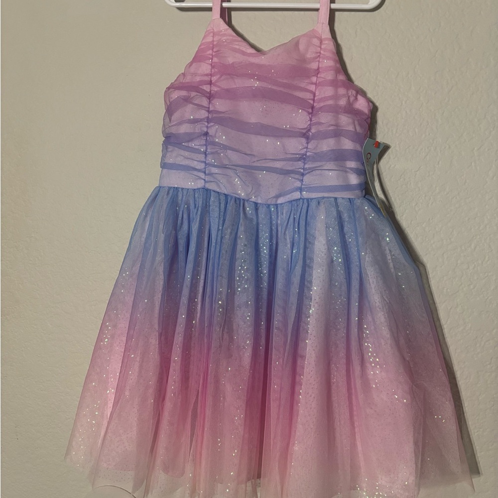 Cat & Jack Pink and Blue Kids Formal Dress